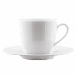 LEONBERG COFFEE CUP WITH PLATE WHITE LB02KT00