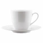 LEONBERG TEA CUP WITH PLATE WHITE LB02CT00