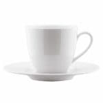 LEONBERG TEA CUP WITH PLATE 180CC WHITE LB023C00