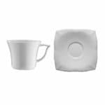 LOTUS TEA CUP WITH PLATE WHITE LT02CT00